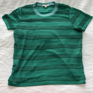 Maje Crew Neck Short Sleeve Shirt Size 2